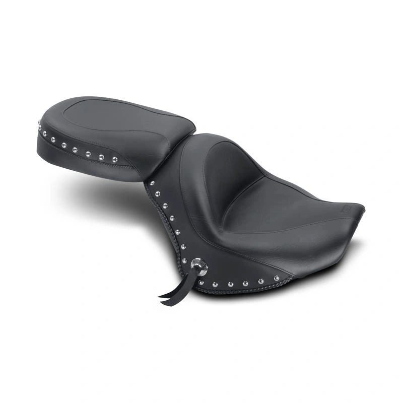 Mustang 2 piece Wide Vintage Touring Seat with Driver Backrest 7