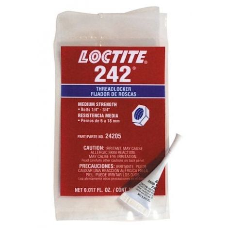 500z. Loctite 242 - Medium Strength (Blue) Thread Locking Fluid (.5 ml)