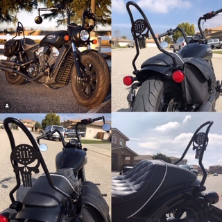 Indian Scout Bobber with Ginz Choppers sissy bar