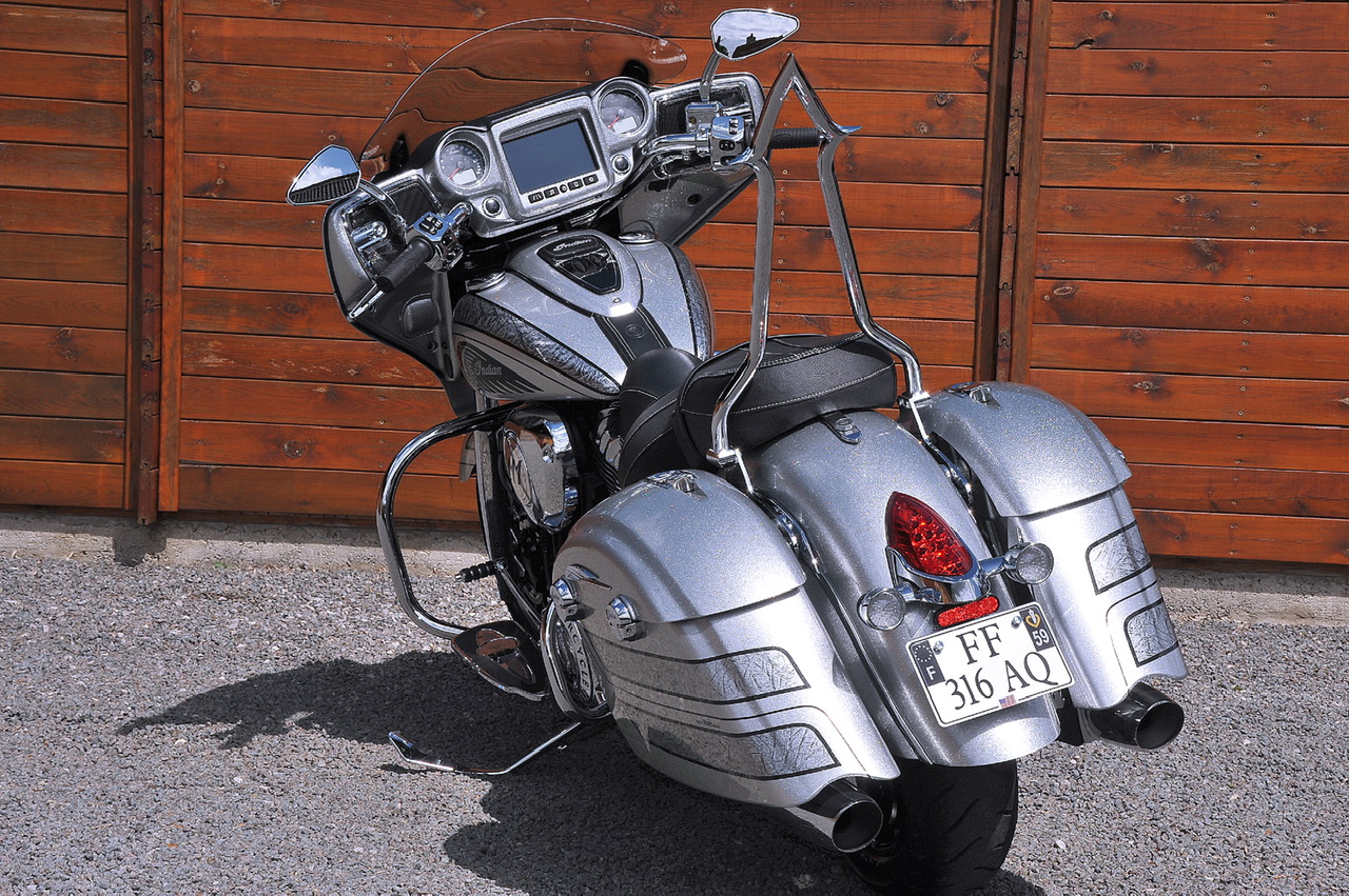 Indian Chieftain with Ginz Choppers sissy bar