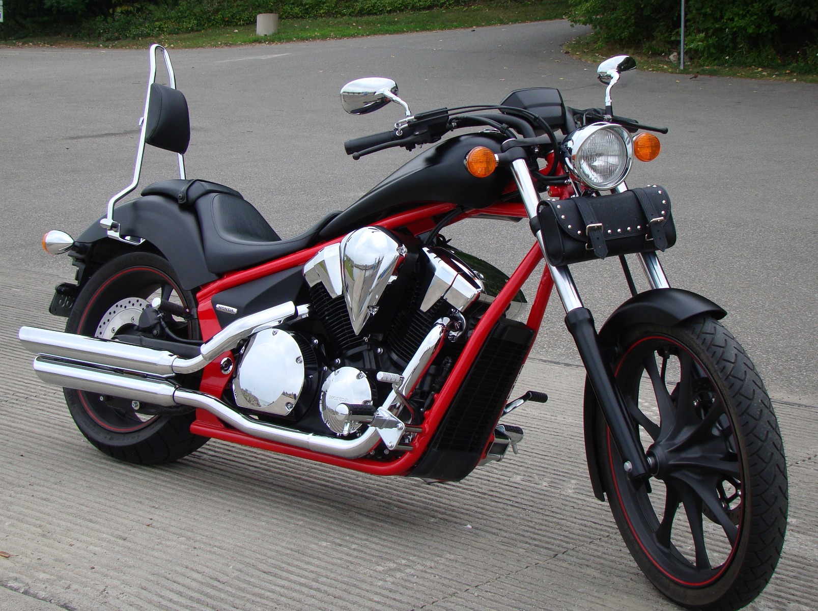 2012 Honda Fury with Ginz Choppers sissy bar